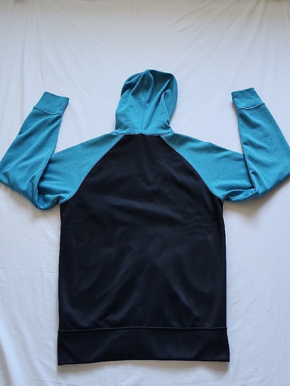 The North Face Blue Black Full Zip Hoodie Light Jacket Men's Small - Picture 12 of 14